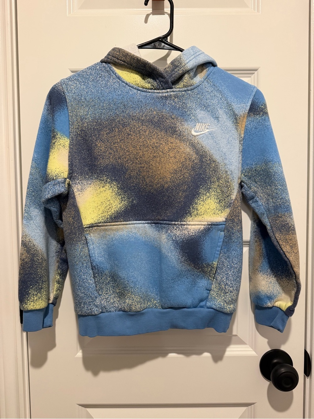 Nike Kids Blue, Green & Print Pullover Hoodie - Picture 3 of 4